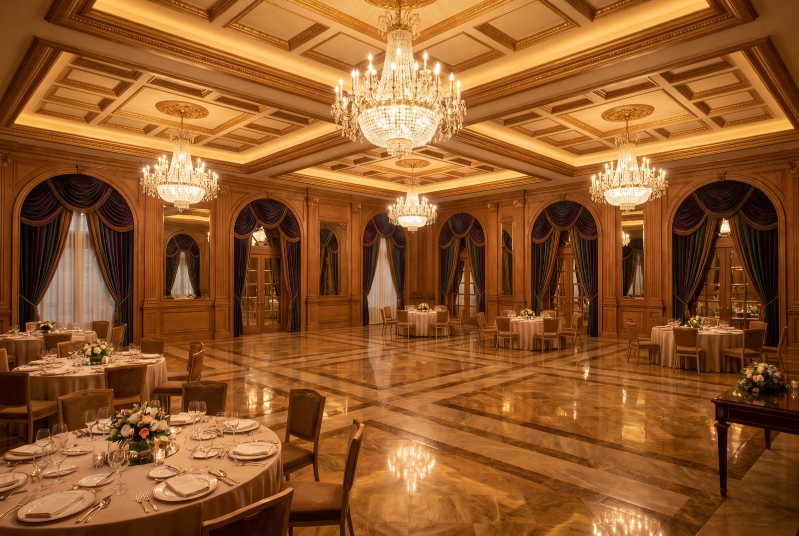 Hotel and banquet hall interiors and systems